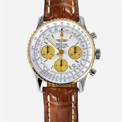 breitling navitimer gold bezel.